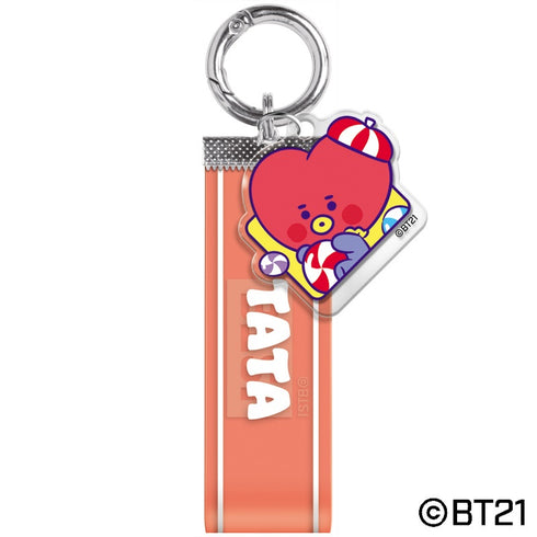 『BT21』ロゴテープキーチェーン/ TATA